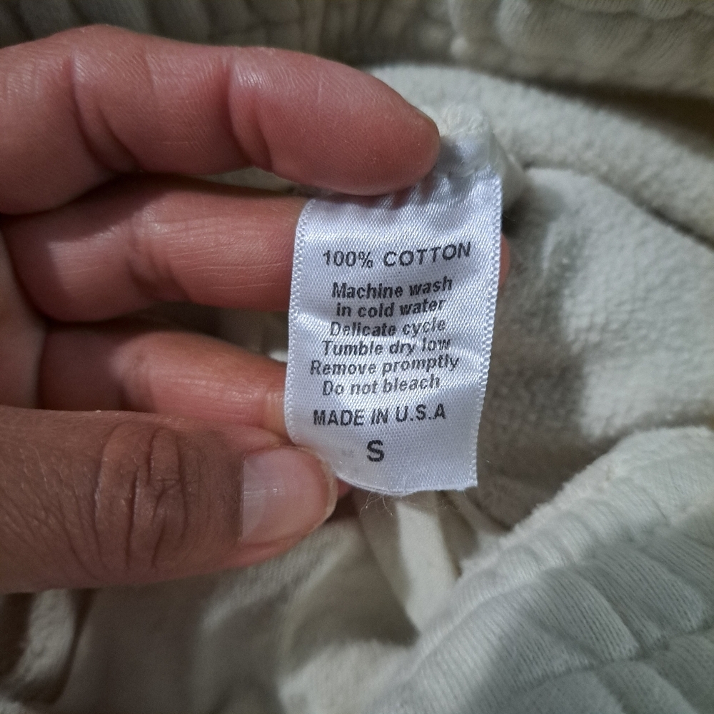 Tan Lines Cozy Cream Cotton Sweatpants - Picture 4 of 5